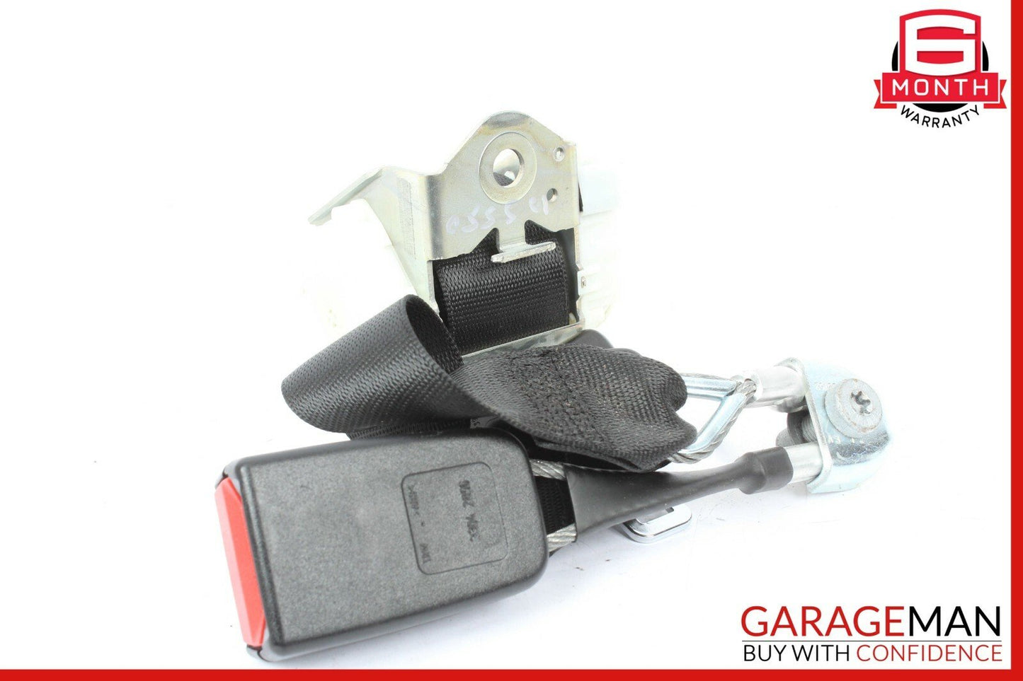 07-13 Mercedes W221 S550 Rear Center Seat Belt Retractor Buckle Assembly Black