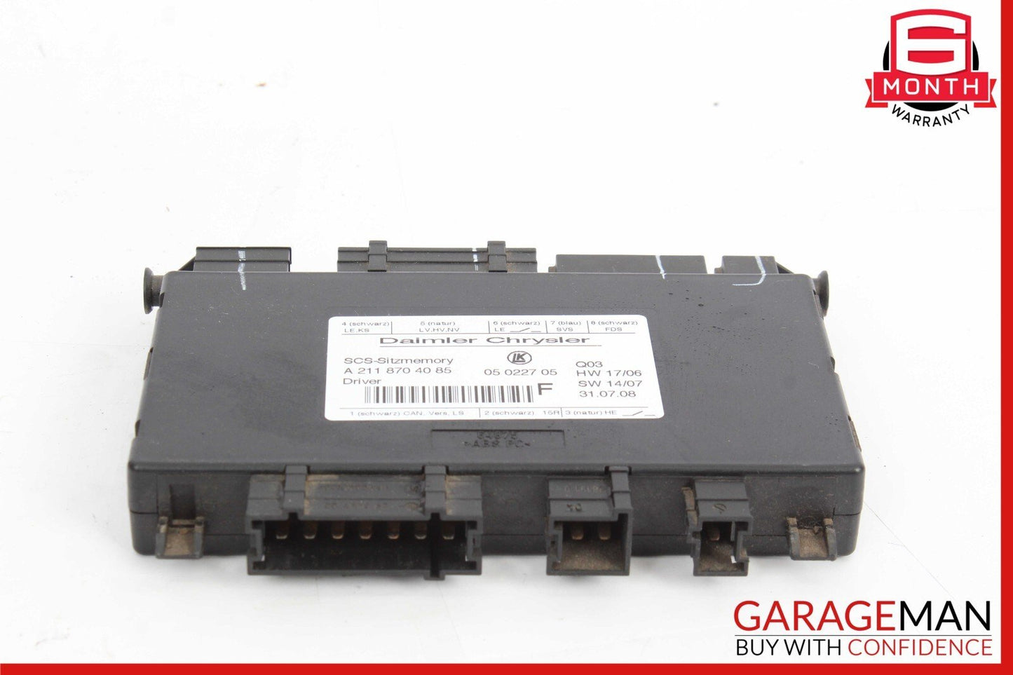 03-12 Mercedes GL550 GL350 SLK350 E350 Front Left Side Seat Control Module Unit
