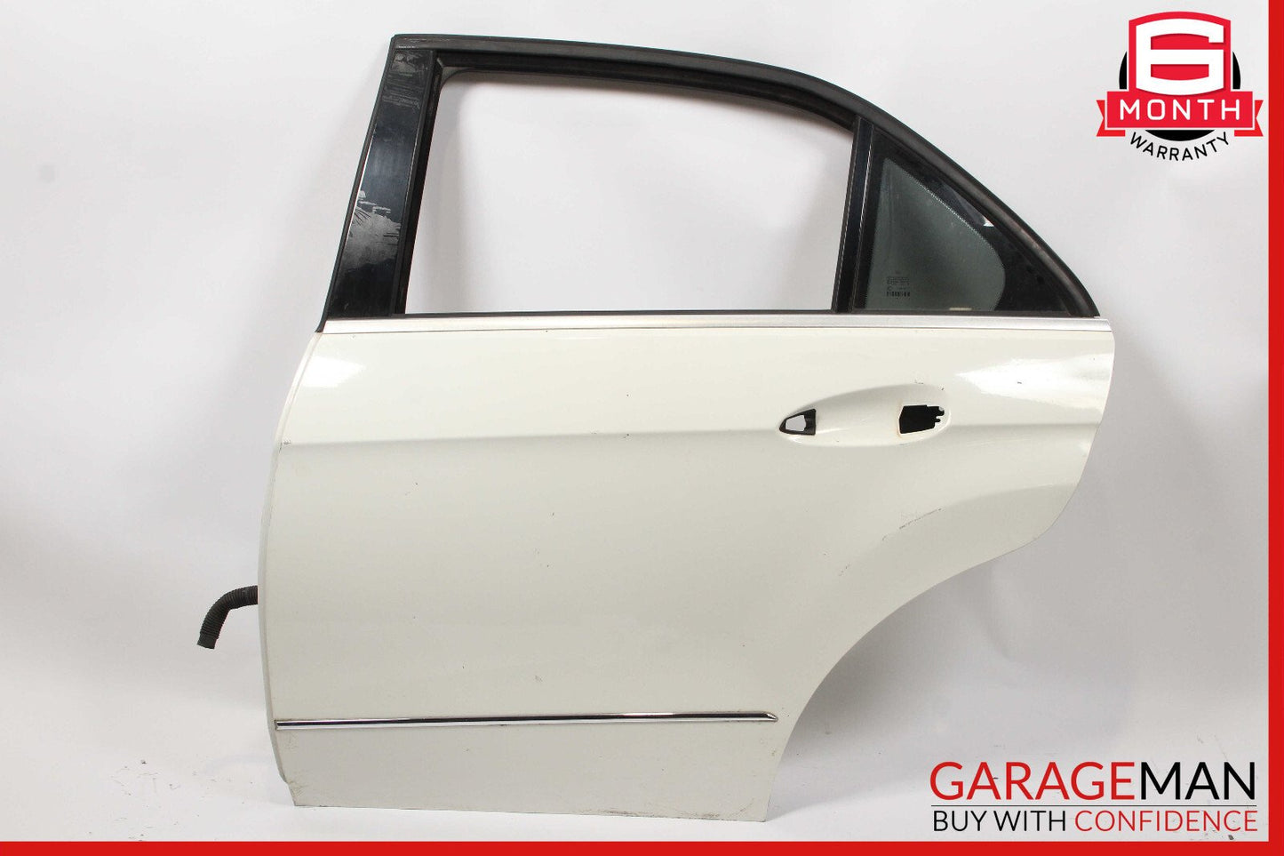 10-16 Mercedes W212 E350 Sedan Rear Left Side Door Shell Assembly Calcite White