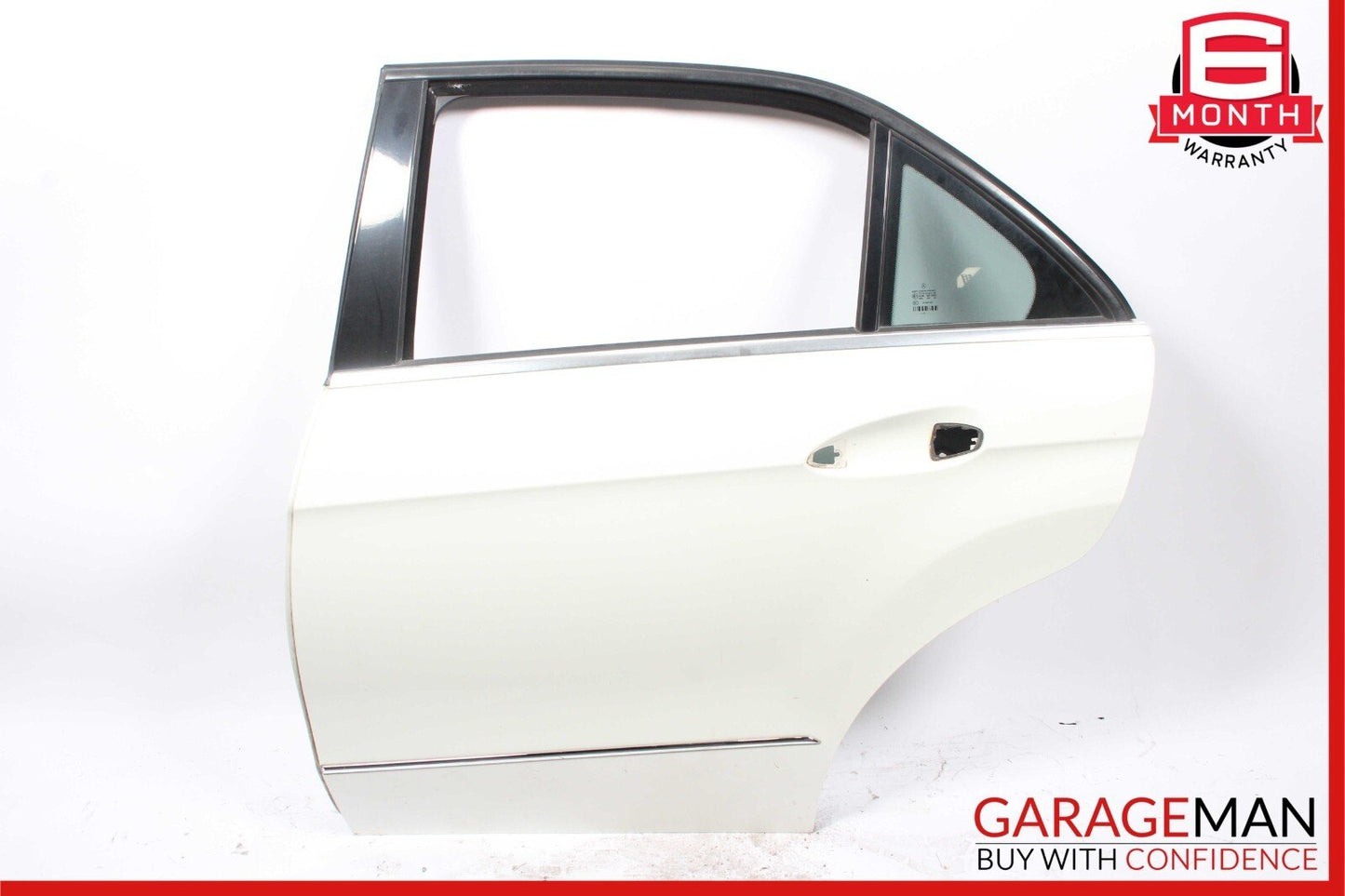 10-16 Mercedes W212 E350 E63 AMG Sedan Rear Left Side Door Shell Calcite White