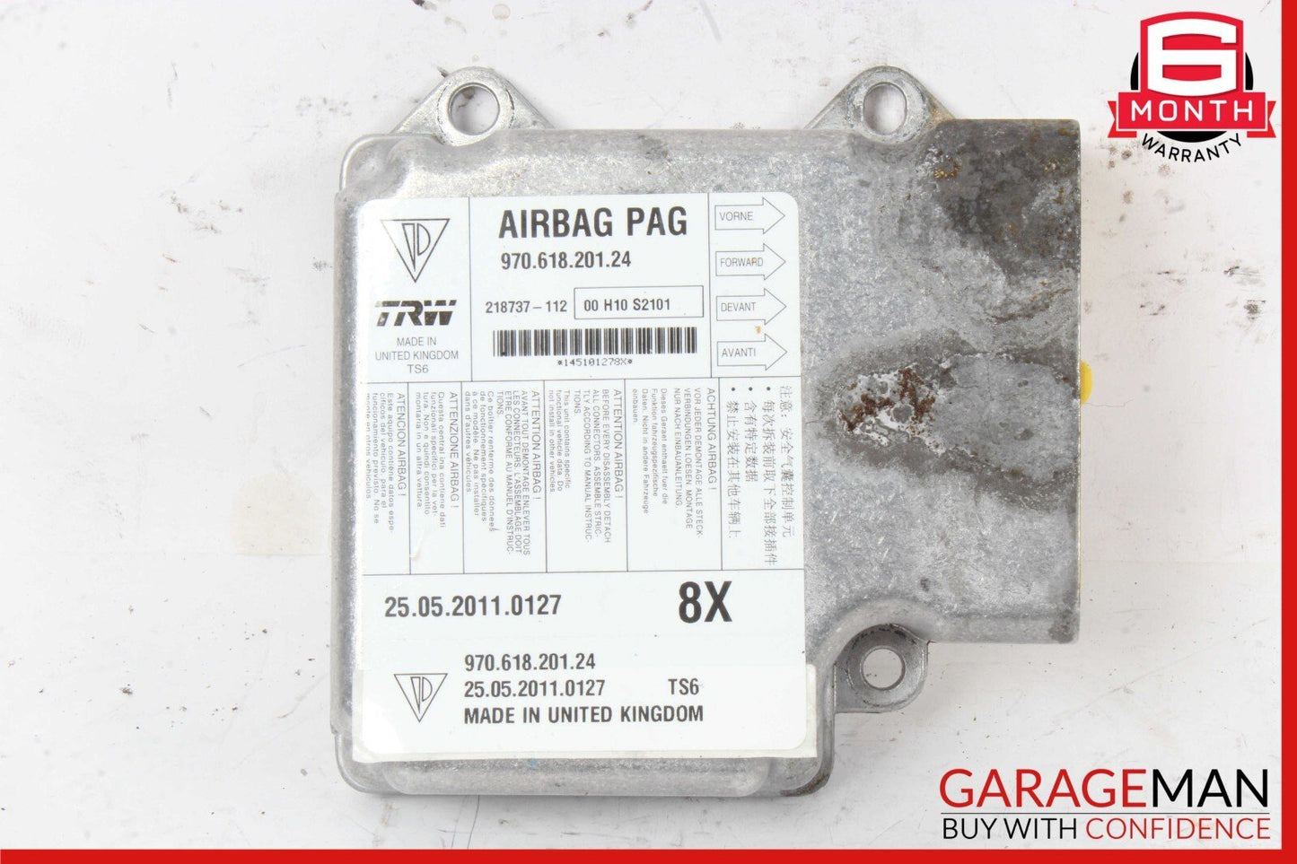 10-16 Porsche Panamera 970 Safety Restraint Diagnostic Computer SRS Module Unit