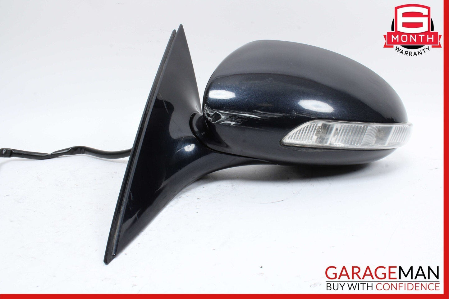 07-09 Mercedes W221 S550 S600 Front Left Side Mirror Rear View Chromite Black