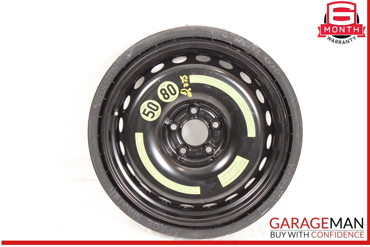 12-20 Mercedes R172 SLK350 Emergency Spare Tire Wheel Donut Space Saver 4.5Bx17