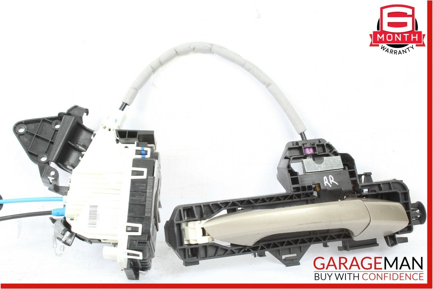 08-11 Mercedes W204 C300 Rear Right Door Lock Latch Actuator w/ Handle Beige