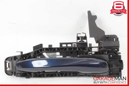 15-20 Mercedes W205 C300 C63 AMG S Right Side Exterior Door Handle Assy Blue