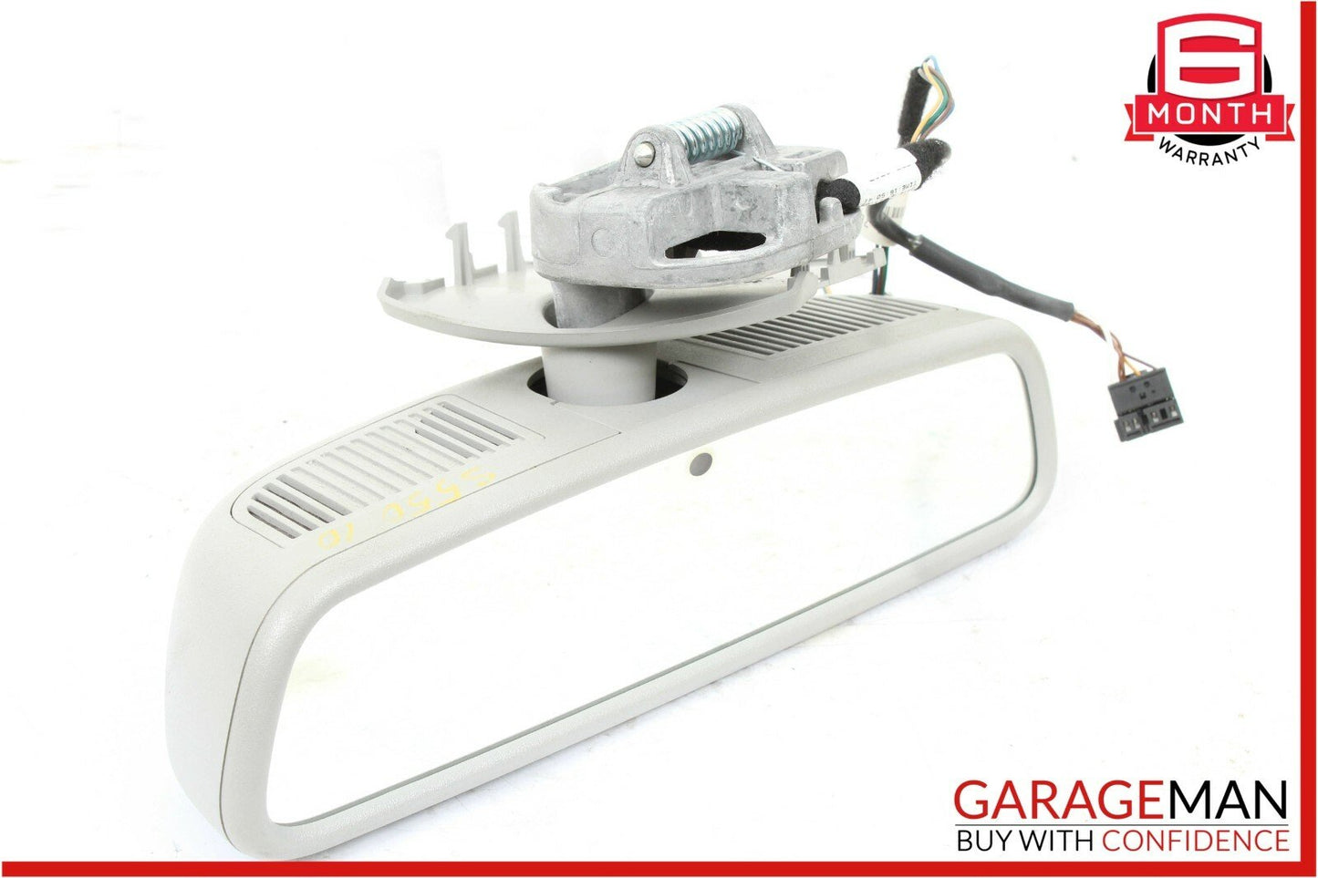 10-13 Mercedes W221 S550 S63 AMG Interior Top Upper Rear View Mirror Grey OEM