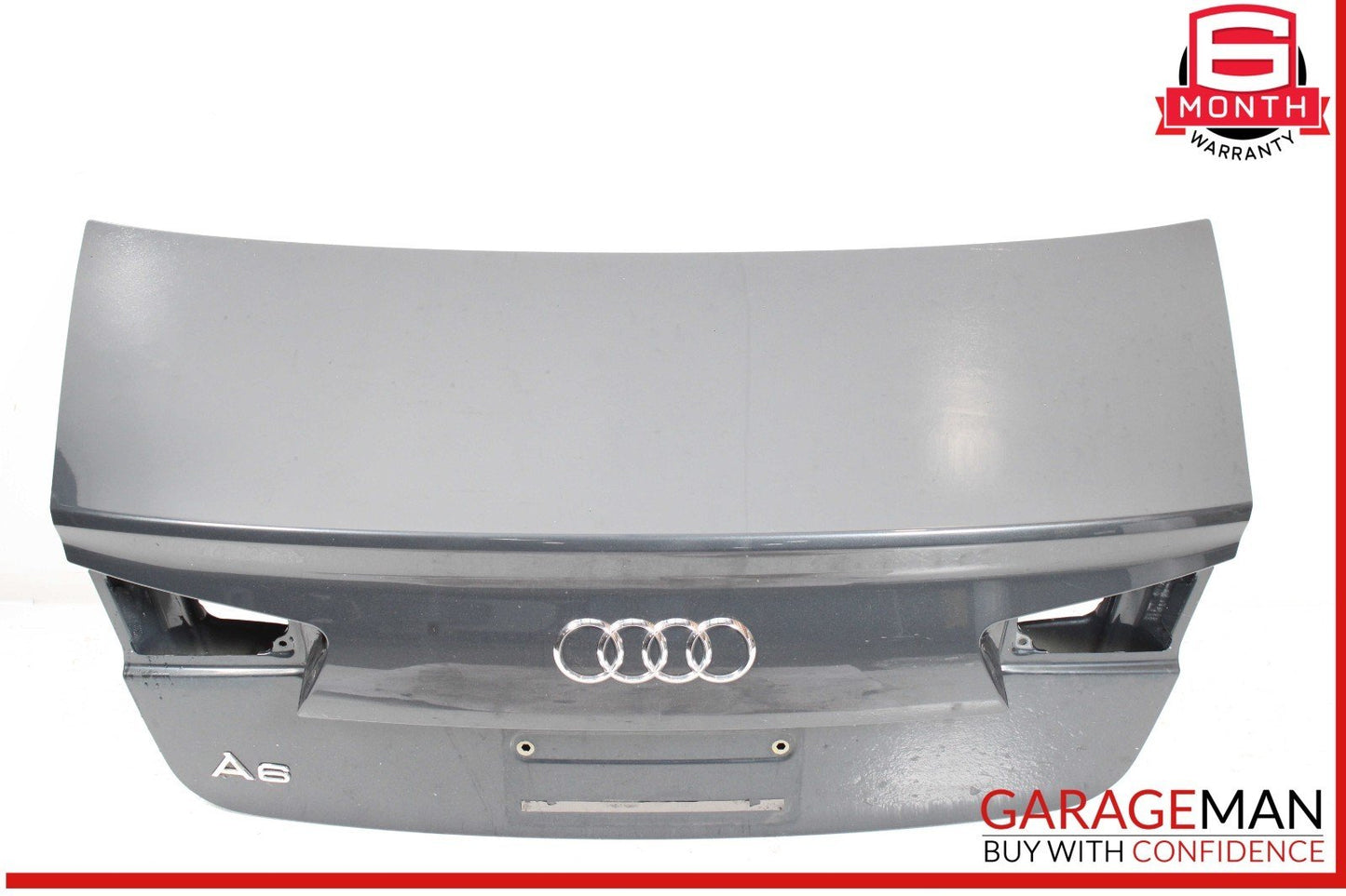 12-18 Audi A6 S6 Trunk Lid Panel Assembly Gray OEM