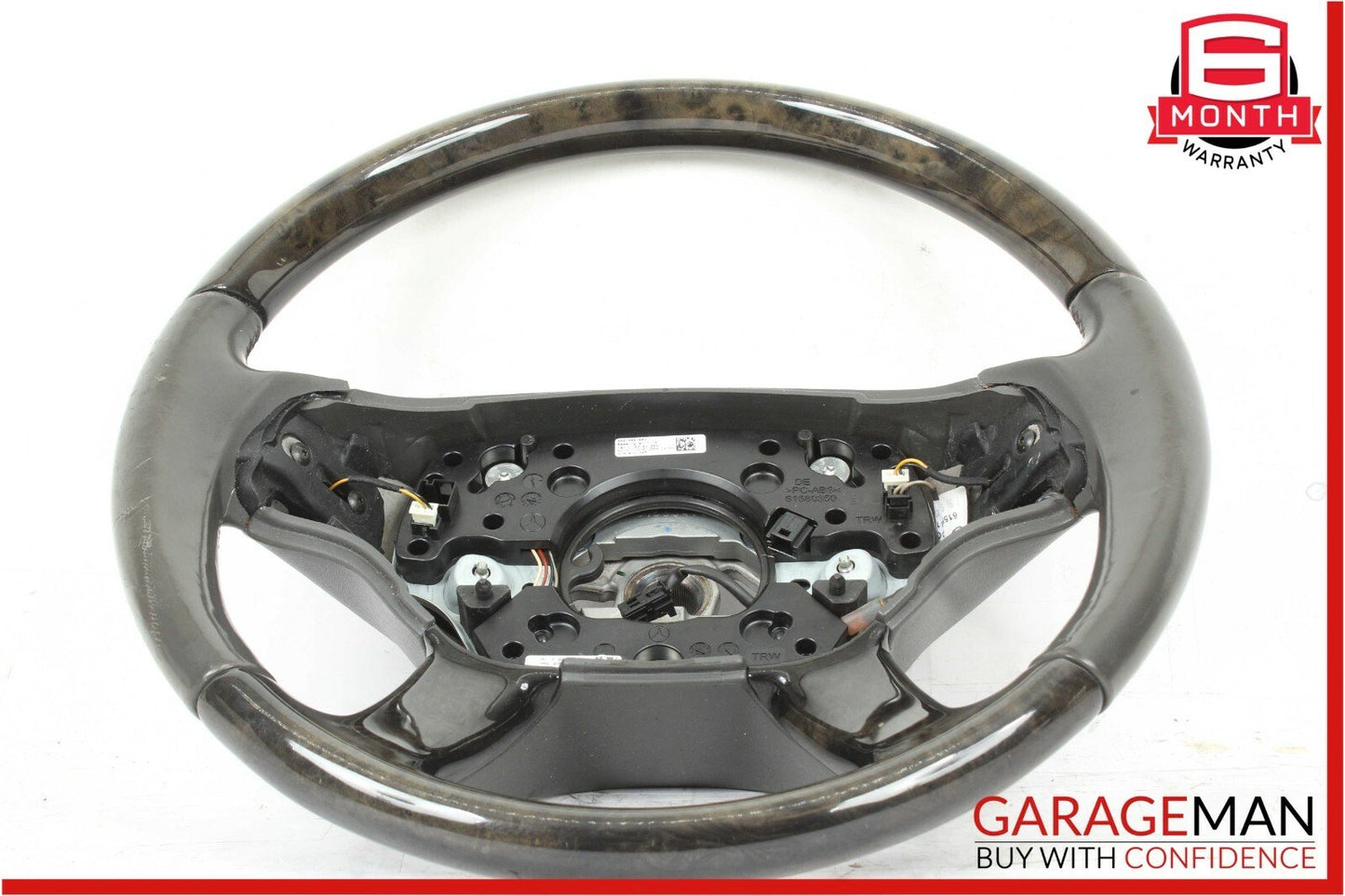 07-09 Mercedes W216 CL550 S550 4 Spoke Steering Wheel w/ Shift Buttons Wood OEM