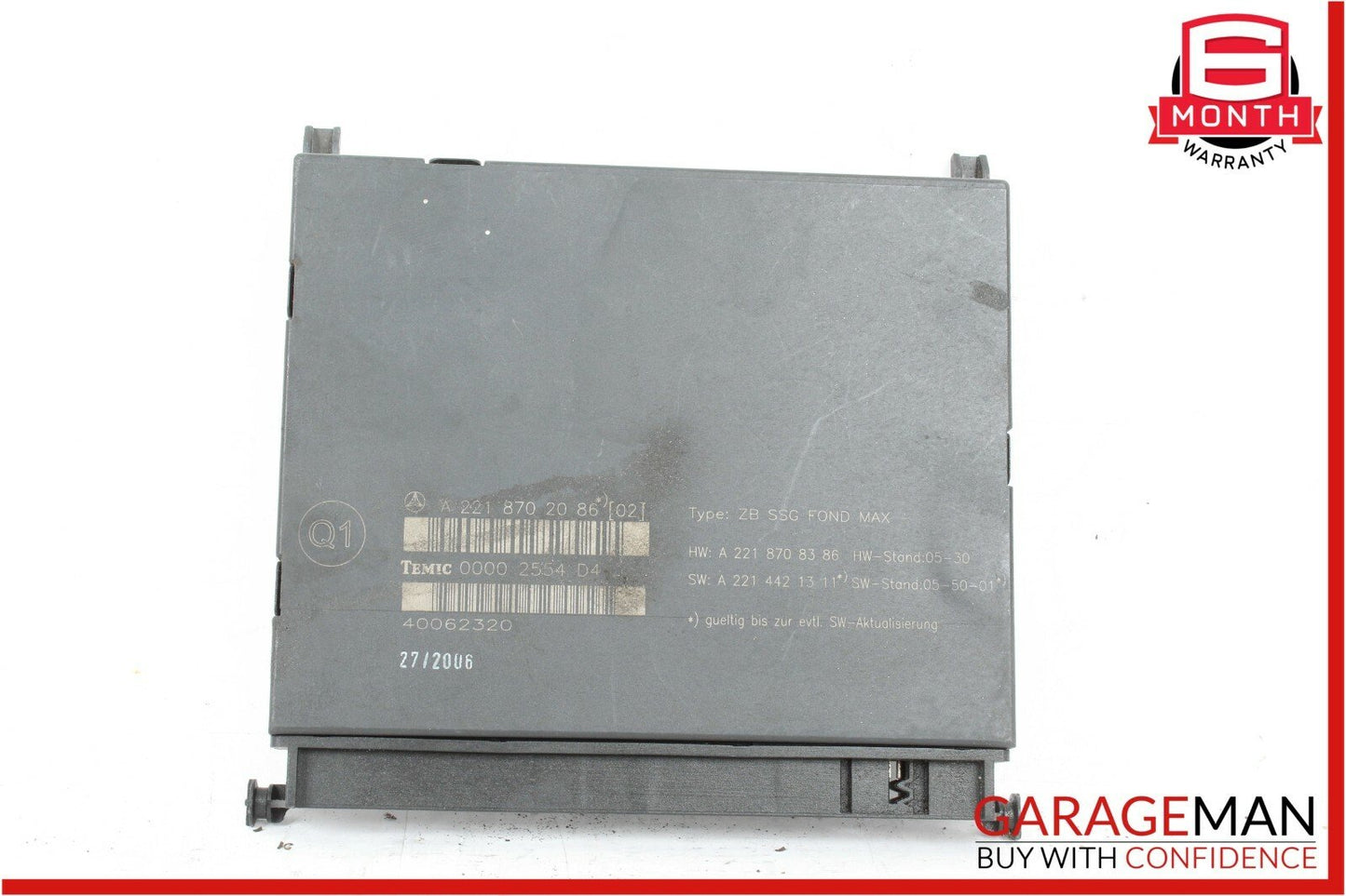 07-09 Mercedes W221 S450 S550 Individual Rear Seats Control Controller Module