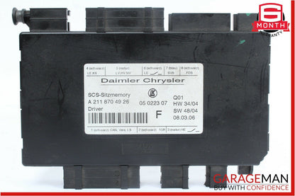 03-11 Mercedes CLS500 E550 GL450 Front Left Side Seat Control Module OEM