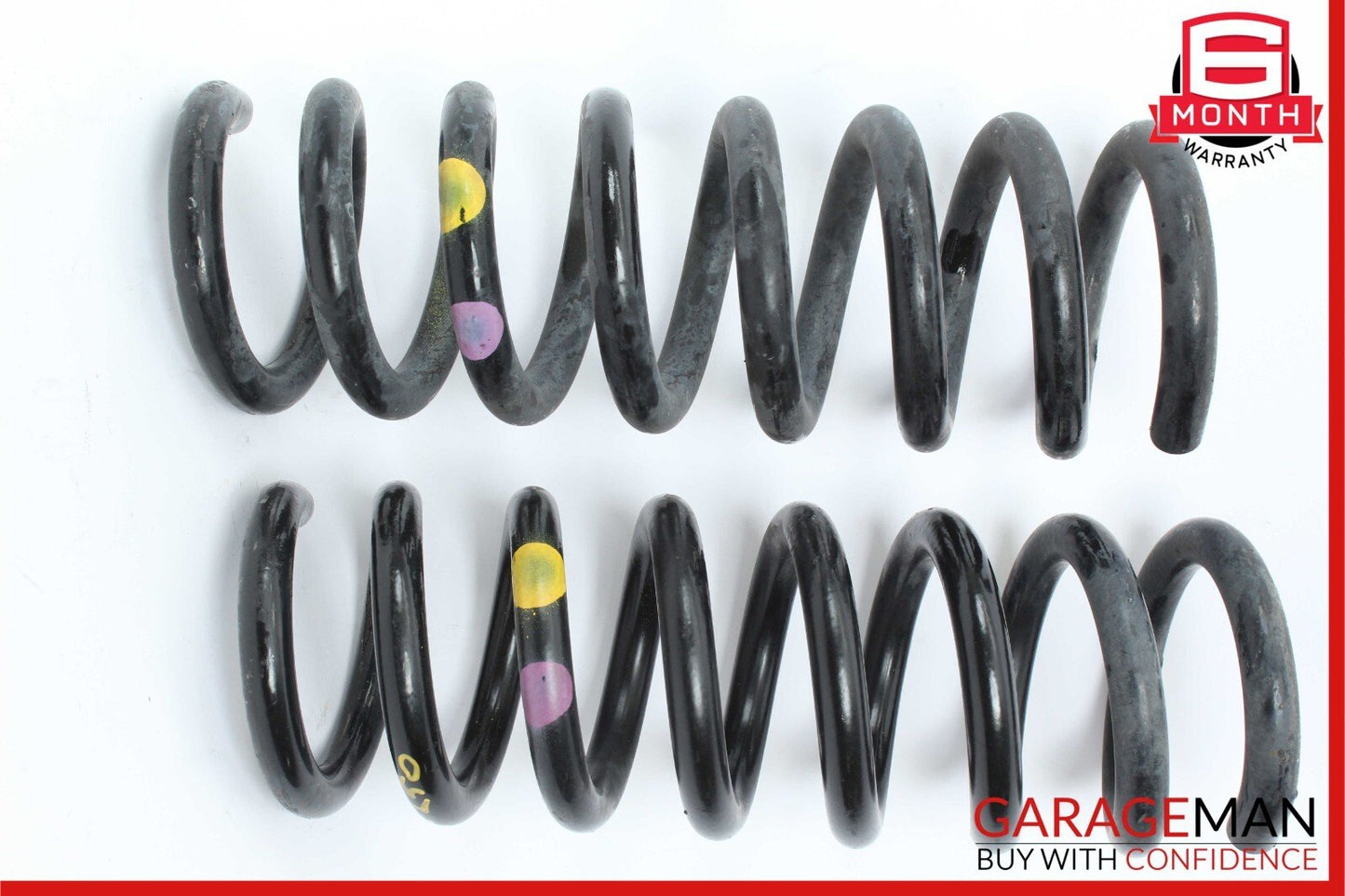 08-14 Mercedes W204 C250 Rear Left & Right Shock Absorber Coil Spring Set OEM