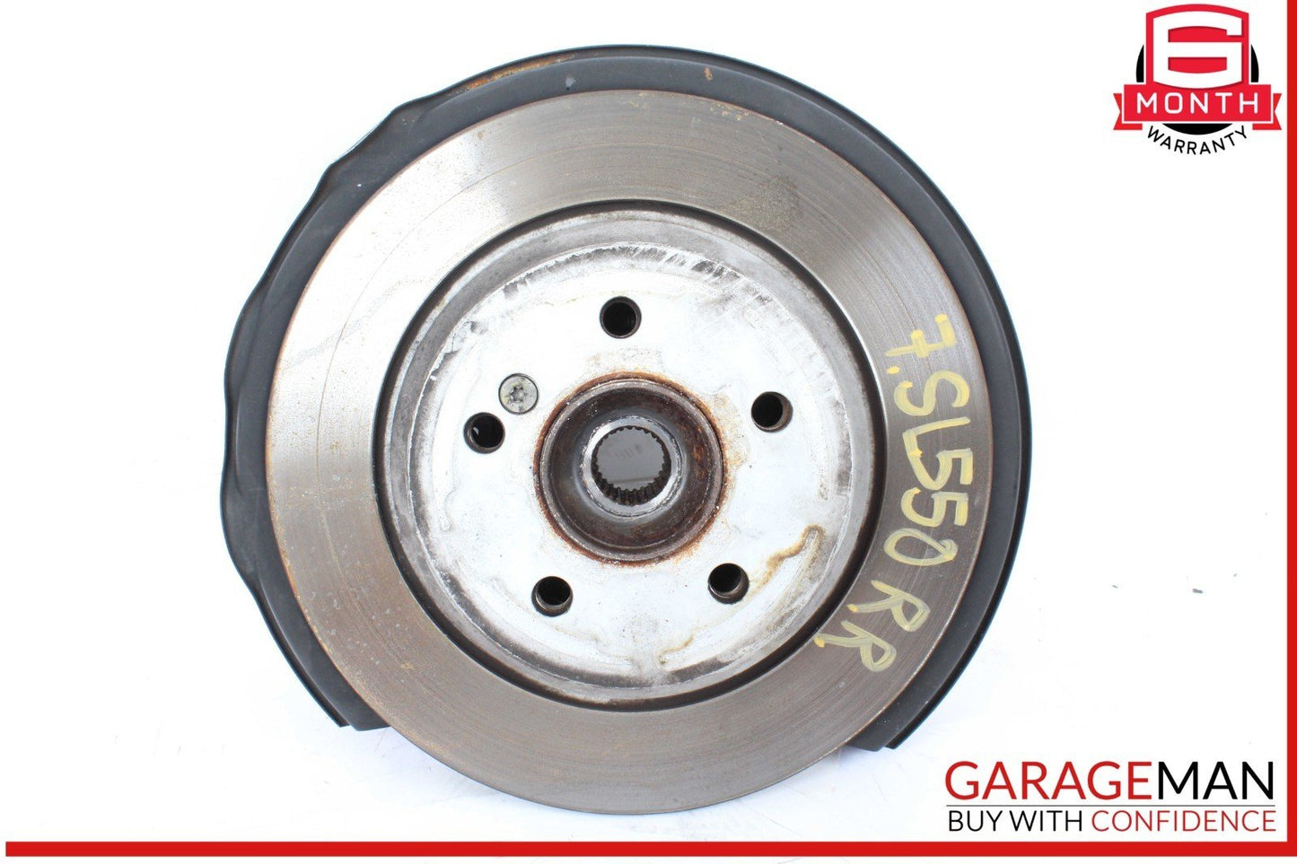 03-12 Mercedes R230 SL550 Rear Right Side Spindle Knuckle w/ Rotor Disc OEM