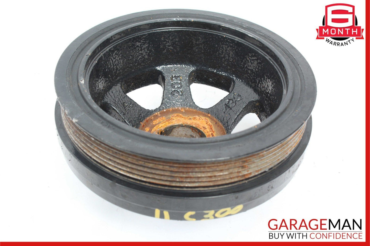 08-11 Mercedes W204 C300 Engine Motor Crankshaft Crank Shaft Pulley OEM