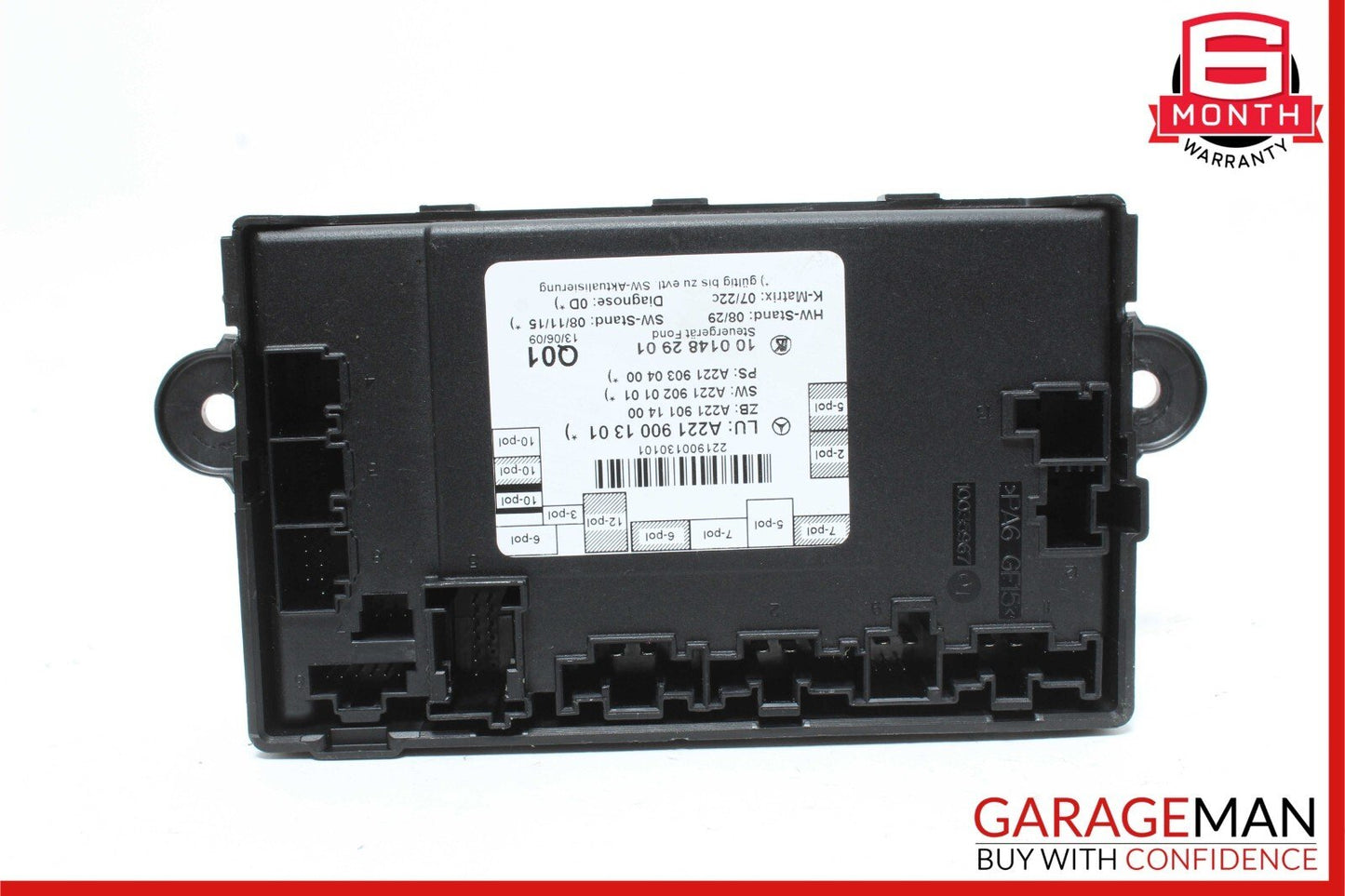 07-13 Mercedes W221 S550 S400 S350 Rear Right or Left Door Control Module Unit
