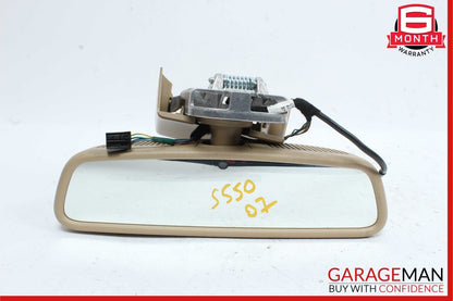 07-09 Mercedes W221 S550 Interior Top Upper Rear View Inside Dim Mirror Brown