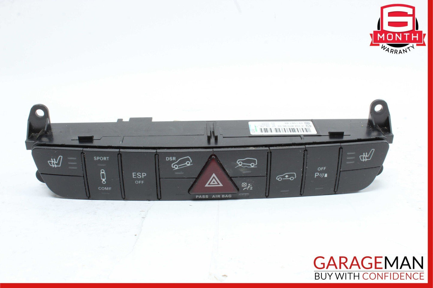 06-12 Mercedes X164 GL550 GL450 Dash Hazard Heated Seats ESP Control Panel