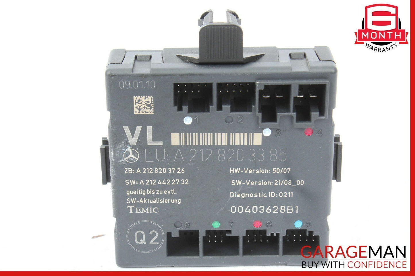 08-15 Mercedes W204 C300 C350 Front Left Side Door Control Module 2128203385 OEM