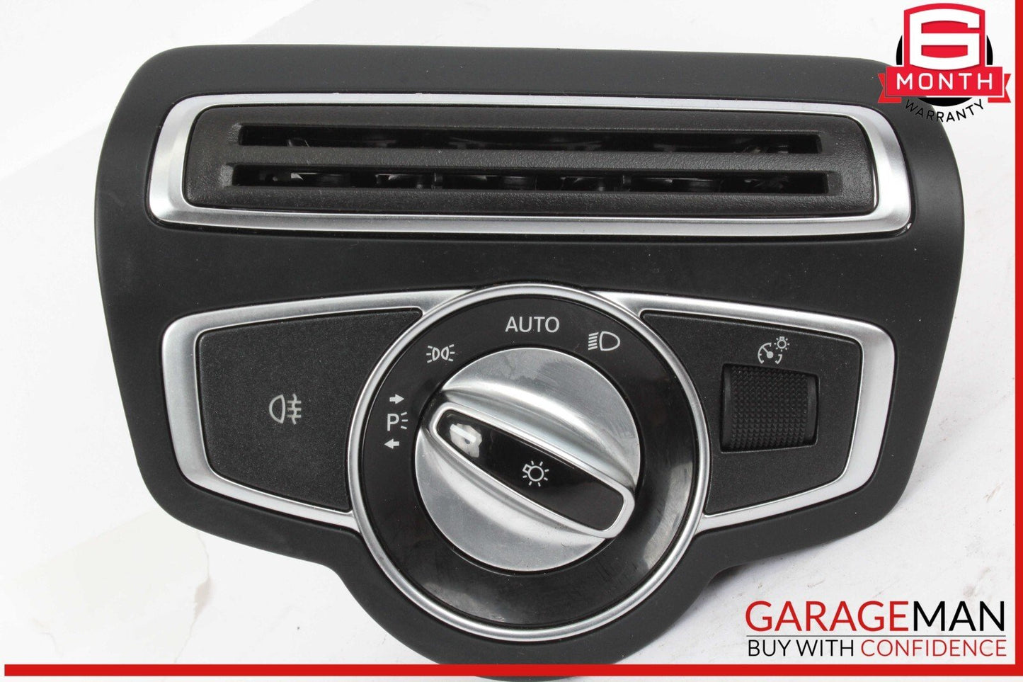 15-20 Mercedes W205 C300 Head Light Headlight Control Switch Trim Assembly Black