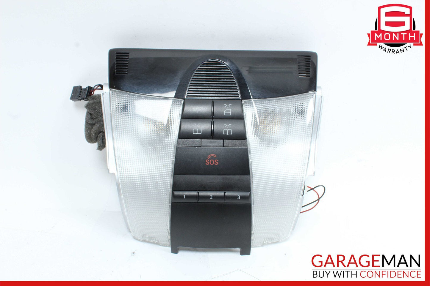 05-11 Mercedes R171 SLK350 SLK280 Overhead Reading Dome Light Lamp Black OEM