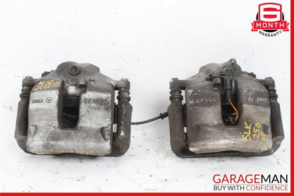 08-15 Mercedes R172 SLK250 Front Left & Right Side Brake Calipers Set 295x28