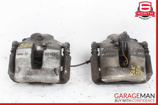 08-15 Mercedes R172 SLK250 Front Left & Right Side Brake Calipers Set 295x28