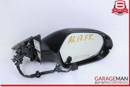 12-18 Audi A6 Front Right Passenger Side Door Rear View Mirror Black 4G1857410BB