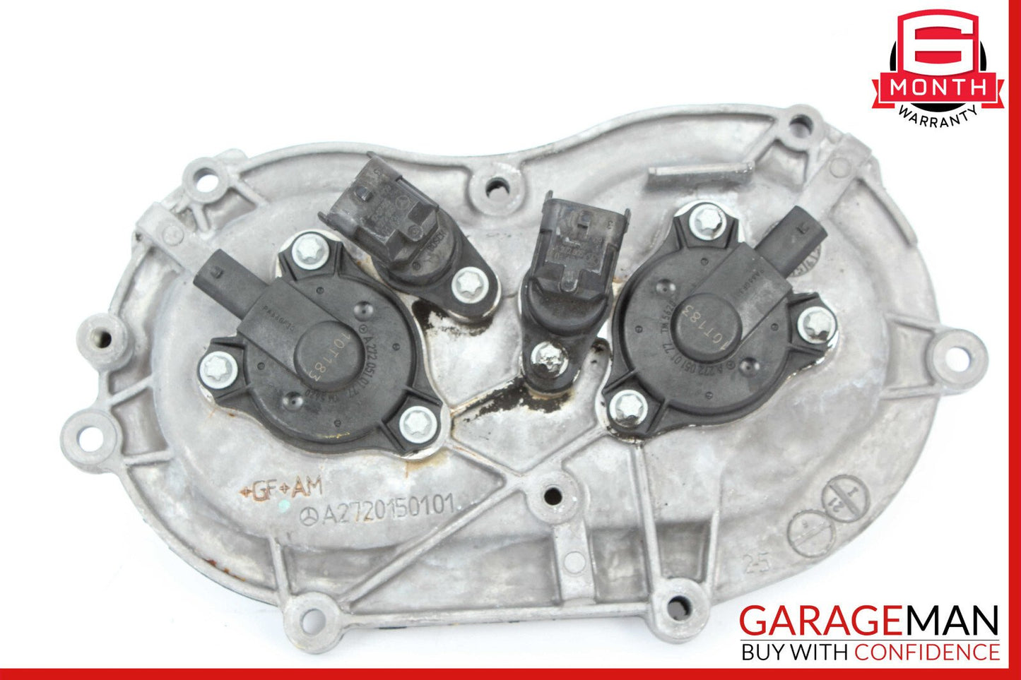 06-13 Mercedes W221 S550 Front Right Engine Timing Chain Cover Plate OEM