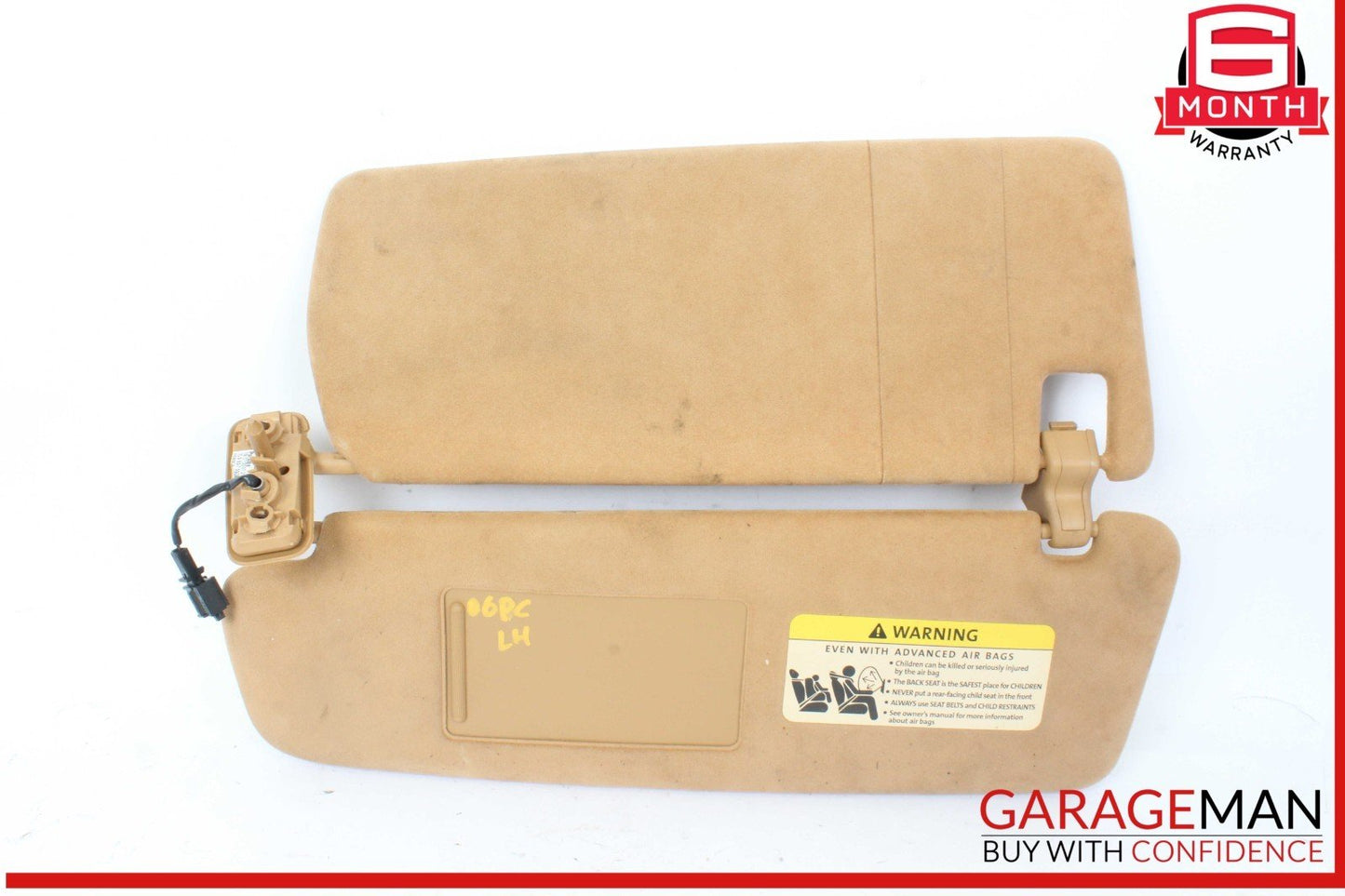 03-10 Porsche Cayenne 955 957 Front Left Side Sunvisor Sun Visor Shade OEM