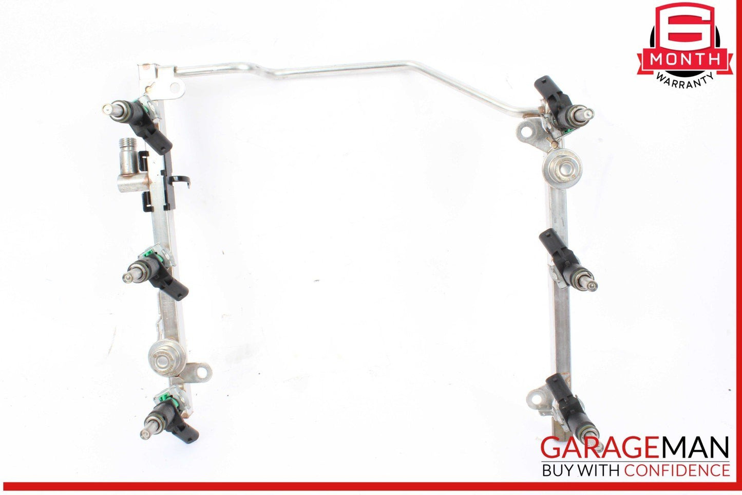 05-12 Mercedes W204 C300 E350 SLK300 Fuel Injector Rail w/ Fuel Injectors OEM