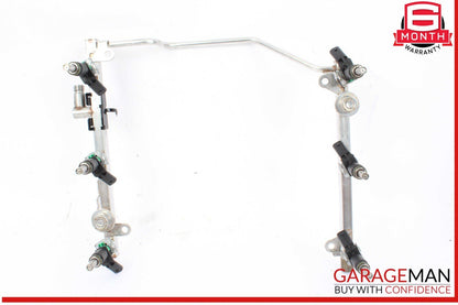 05-12 Mercedes W204 C300 E350 SLK300 Fuel Injector Rail w/ Fuel Injectors OEM