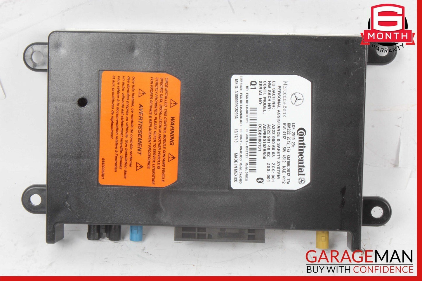 10-20 Mercedes W204 C250 E350 GLA250 SL400 Communication Control Module Unit OEM