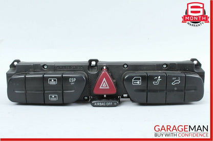 01-04 Mercedes W209 CLK500 C240 Hazard Light Control Switch 2038216279 OEM