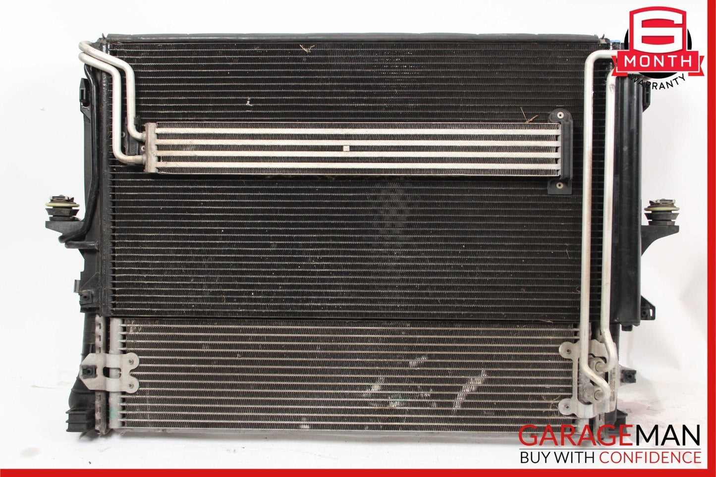 03-06 Porsche Cayenne 955 Engine Motor Cooling Radiator AC A/C Condenser Assy