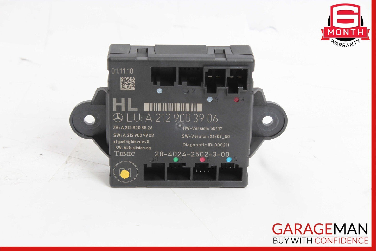 08-18 Mercedes W204 C300 E350 CLS550 Rear Left Side Door Control Module OEM