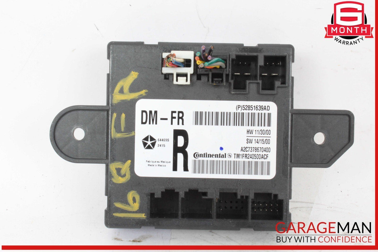 14-17 Maserati Quattroporte Ghibli Front Right Side Door Computer Control Module