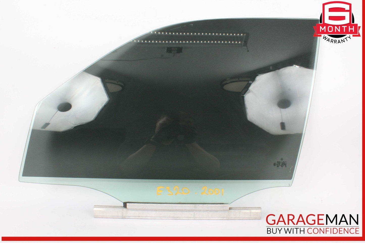 96-03 Mercedes W210 E320 Front Left Driver Side Door Window Auto Glass OEM