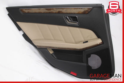 10-13 Mercedes W212 E350 E550 Rear Left Driver Side Interior Door Panel OEM