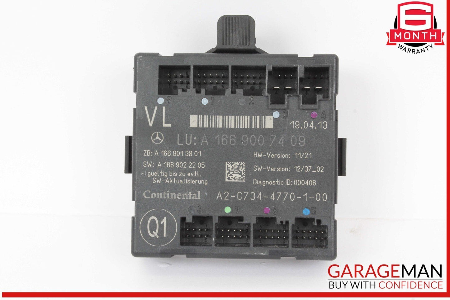 12-19 Mercedes X166 GL450 Front Left Drive Side Door Control Module Unit