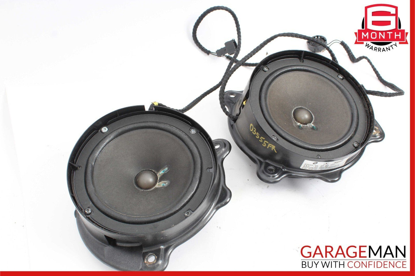 00-06 Mercedes W220 S55 AMG Front Left & Right Side Door Sound Speaker Set