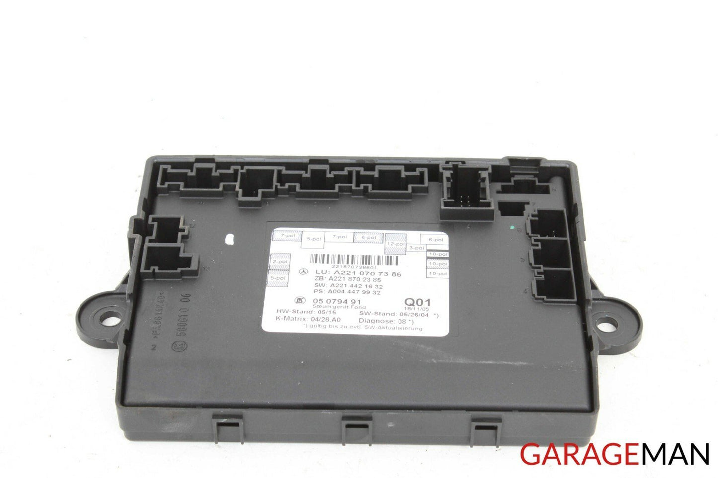 07-13 Mercedes-Benz S550 W221 Left Side Door Trim Rear Right or Left Side Door Control Module  2218707386 OEM