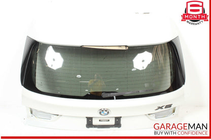14-18 BMW X5 Rear Trunk Lid Liftgate Tailgate Assembly White OEM