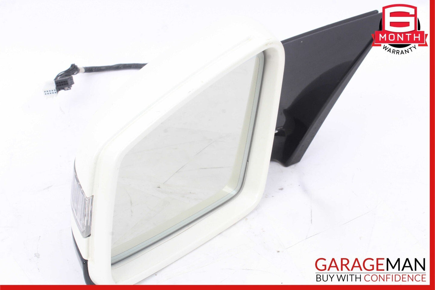 10-13 Mercedes W221 S63 AMG Front Left Driver Side Mirror Door Rear View White