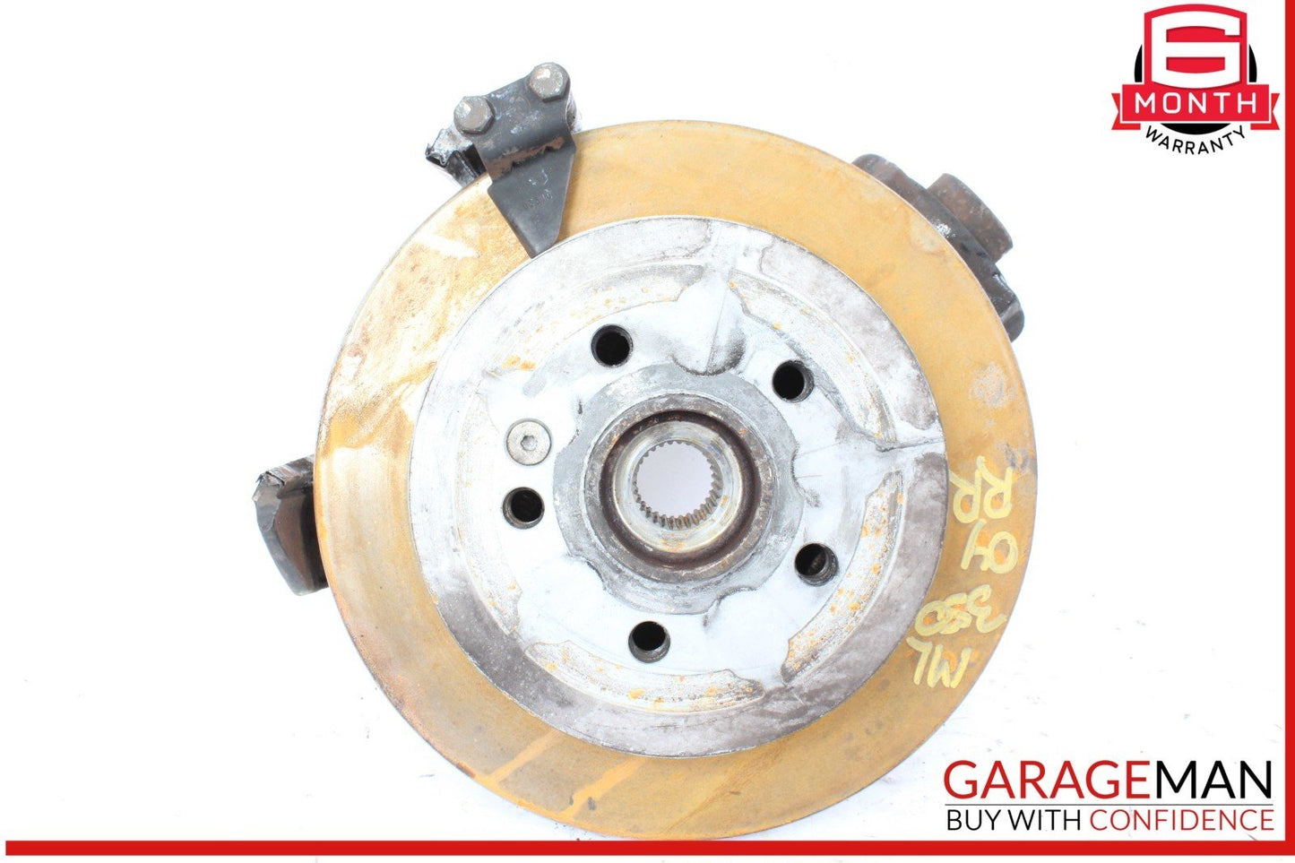 98-05 Mercedes W163 ML350 Rear Right Side Spindle Knuckle Hub w/ Rotor Disc OEM