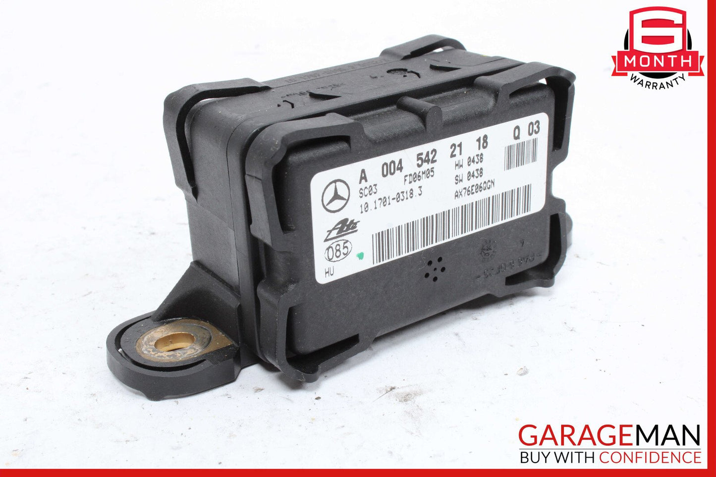 07-09 Mercedes W221 S550 S63 AMG CL550 Yaw Rate Acceleration Sensor Module Unit