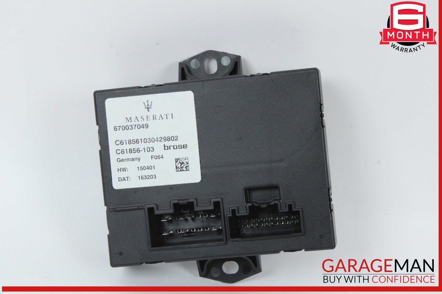 14-17 Maserati Ghibli Rear Trunk Lid Liftgate Control Module Unit 670037049 OEM