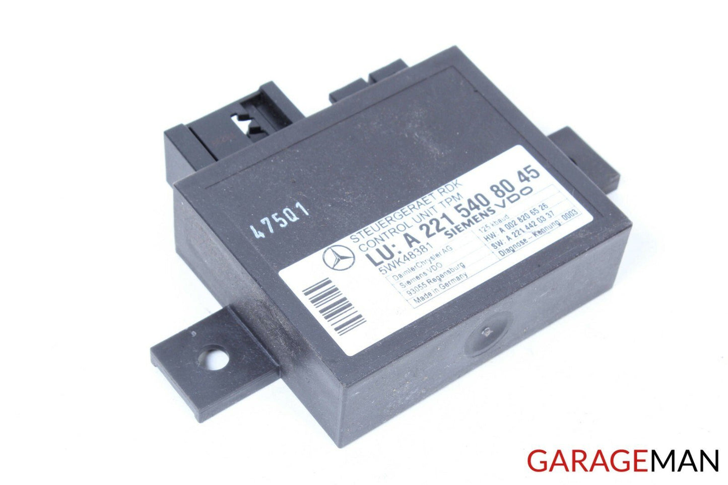07-13 Mercedes W221 S550 S63 AMG Tire Pressure Monitor Module 2215408045 OEM