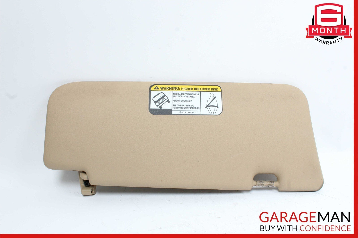 06-12 Mercedes X164 GL450 4matic Front Left Side Sun Visor Sunvisor Shade OEM