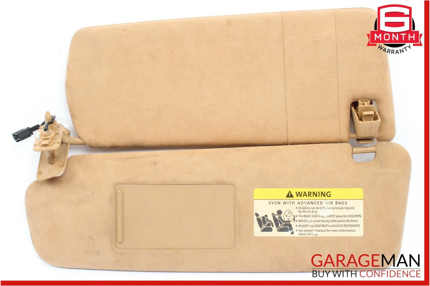 08-10 Porsche Cayenne 957 Front Left Side Sunvisor Sun Visor Shade Alcantara