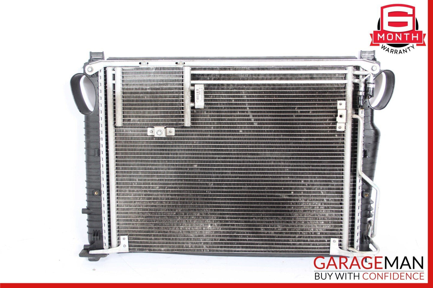 03-08 Mercedes R230 SL500 Engine Radiator A/C AC Air Condenser Oil Cooler Assy