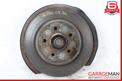 03-06 Mercedes R230 SL500 Rear Left Spindle Knuckle Hub Bearing w/ Rotor Disc